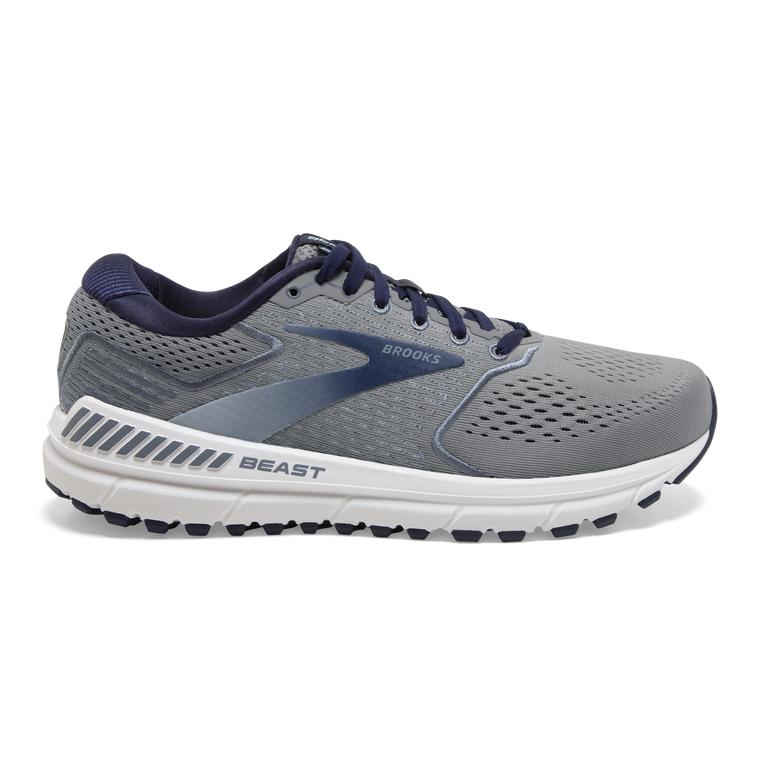 Brooks Men's Beast '20 Road Running Shoes - Blue/Grey/Peacoat (OJGP03465)